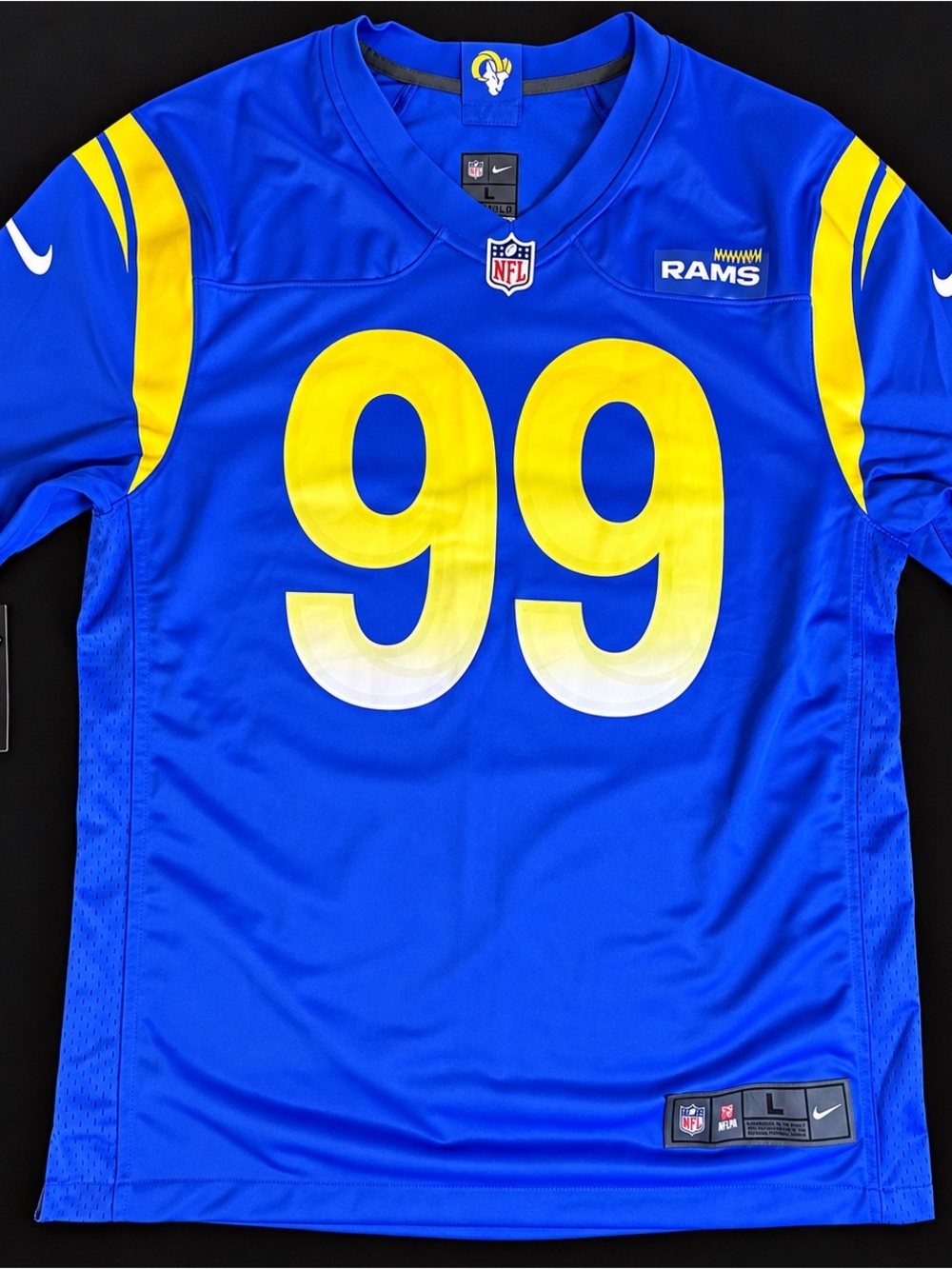 Nike NFL Rams Jersey Men’s Size Large in Blue and Yellow #99